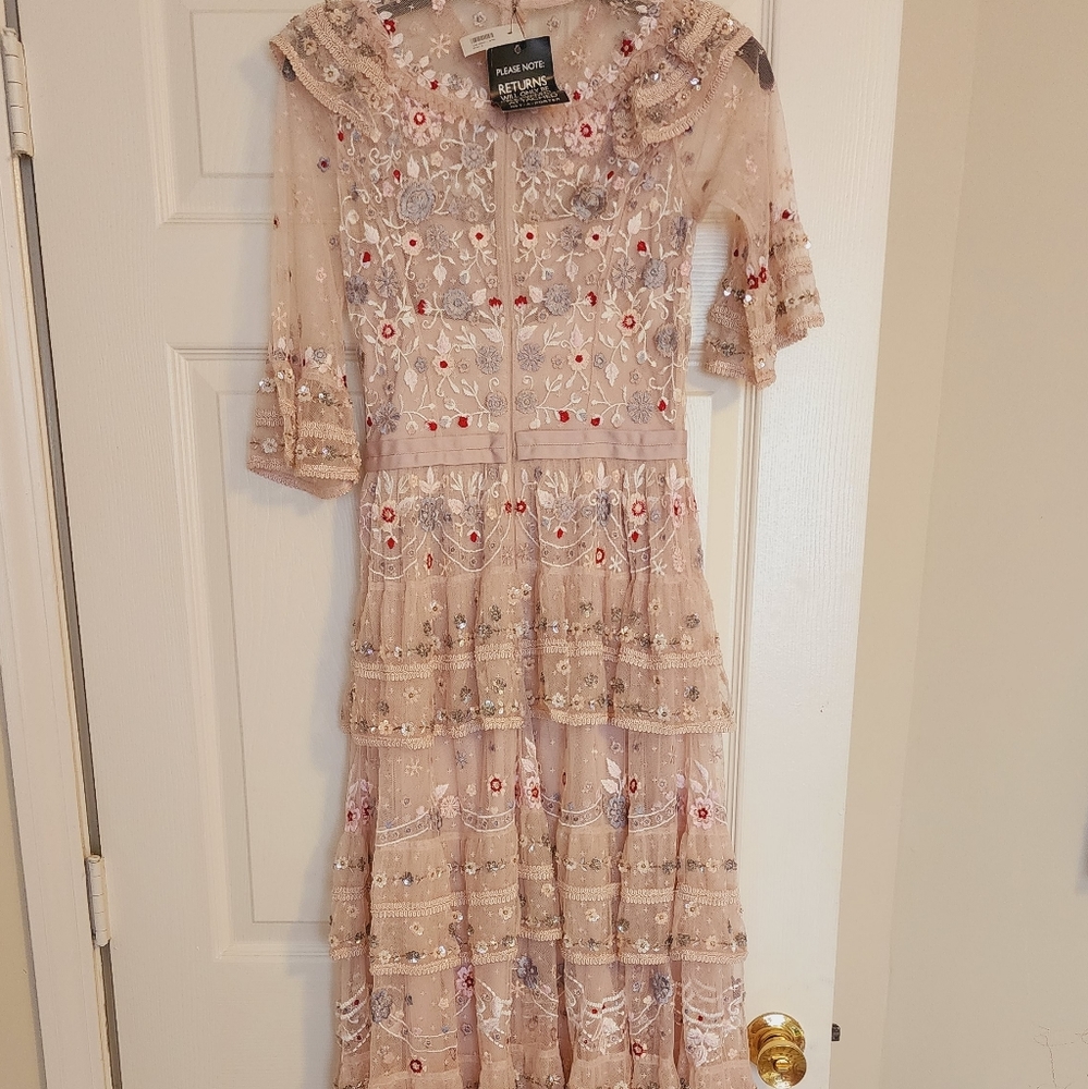 Needle & Thread Eden Tiered Embellished Tulle Gown - Picture 11 of 11